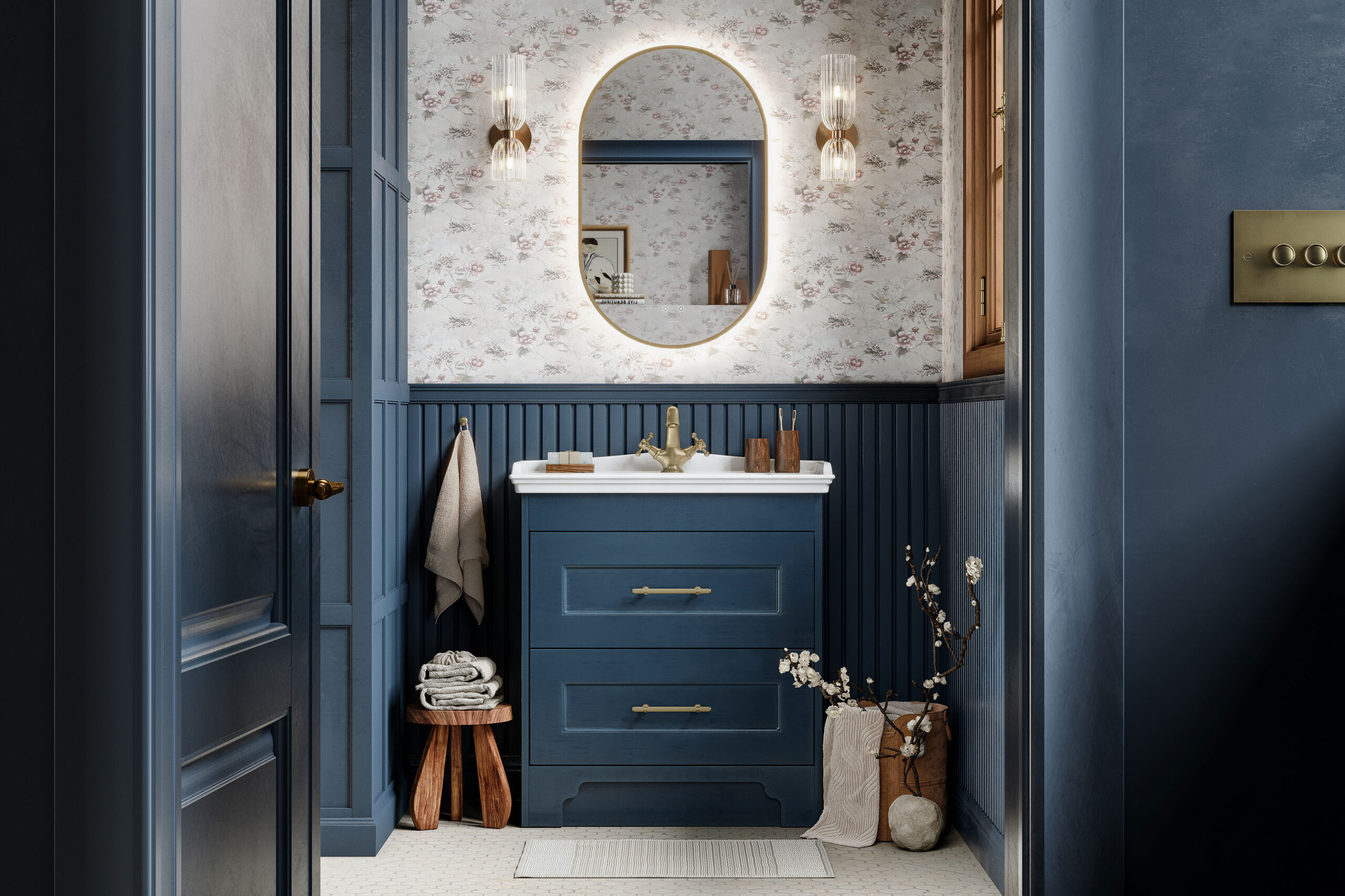 Calypso Bathrooms chelworth contour blue ash