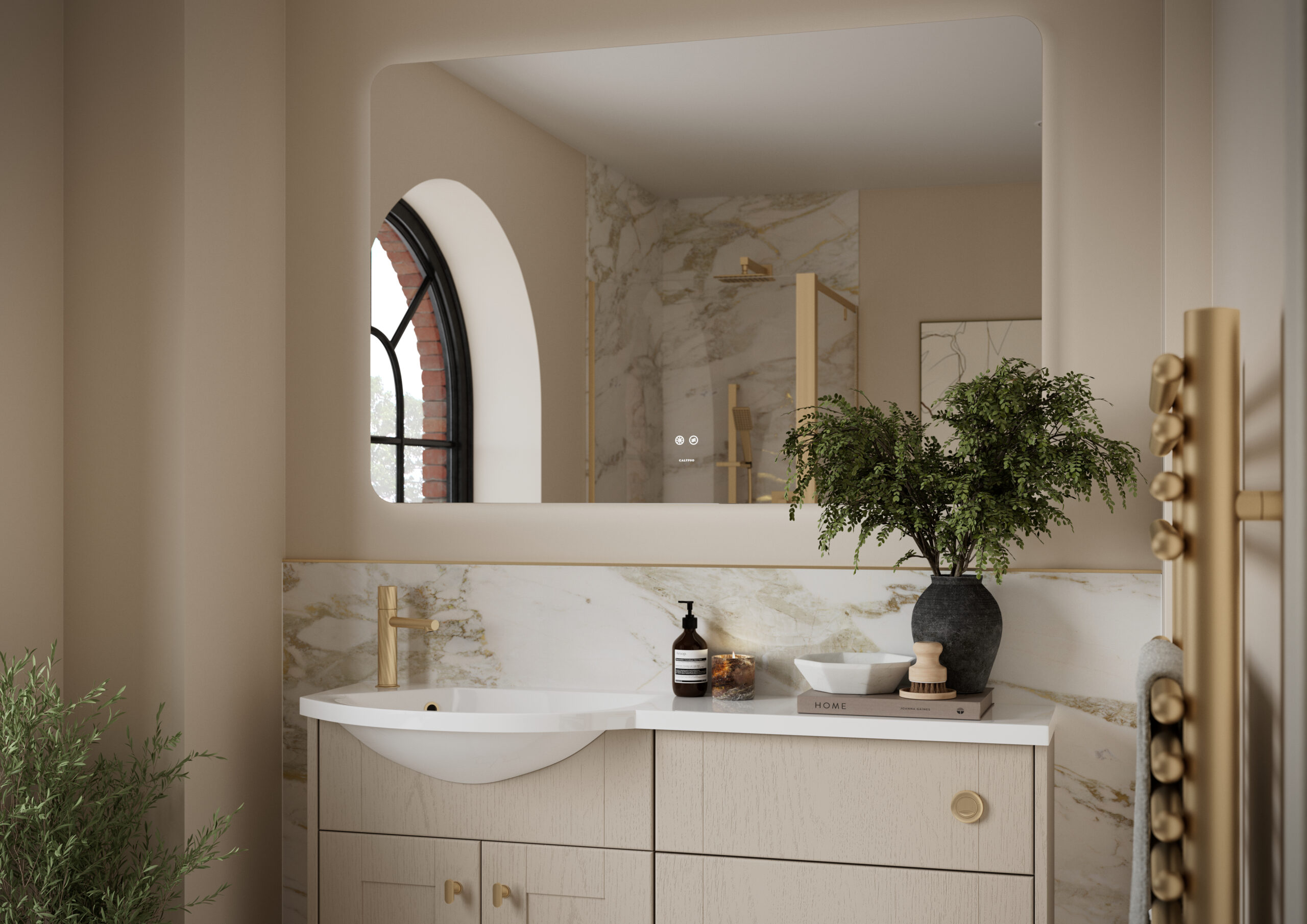 Chiltern Bathroom Furniture Calypso Contour Truffle