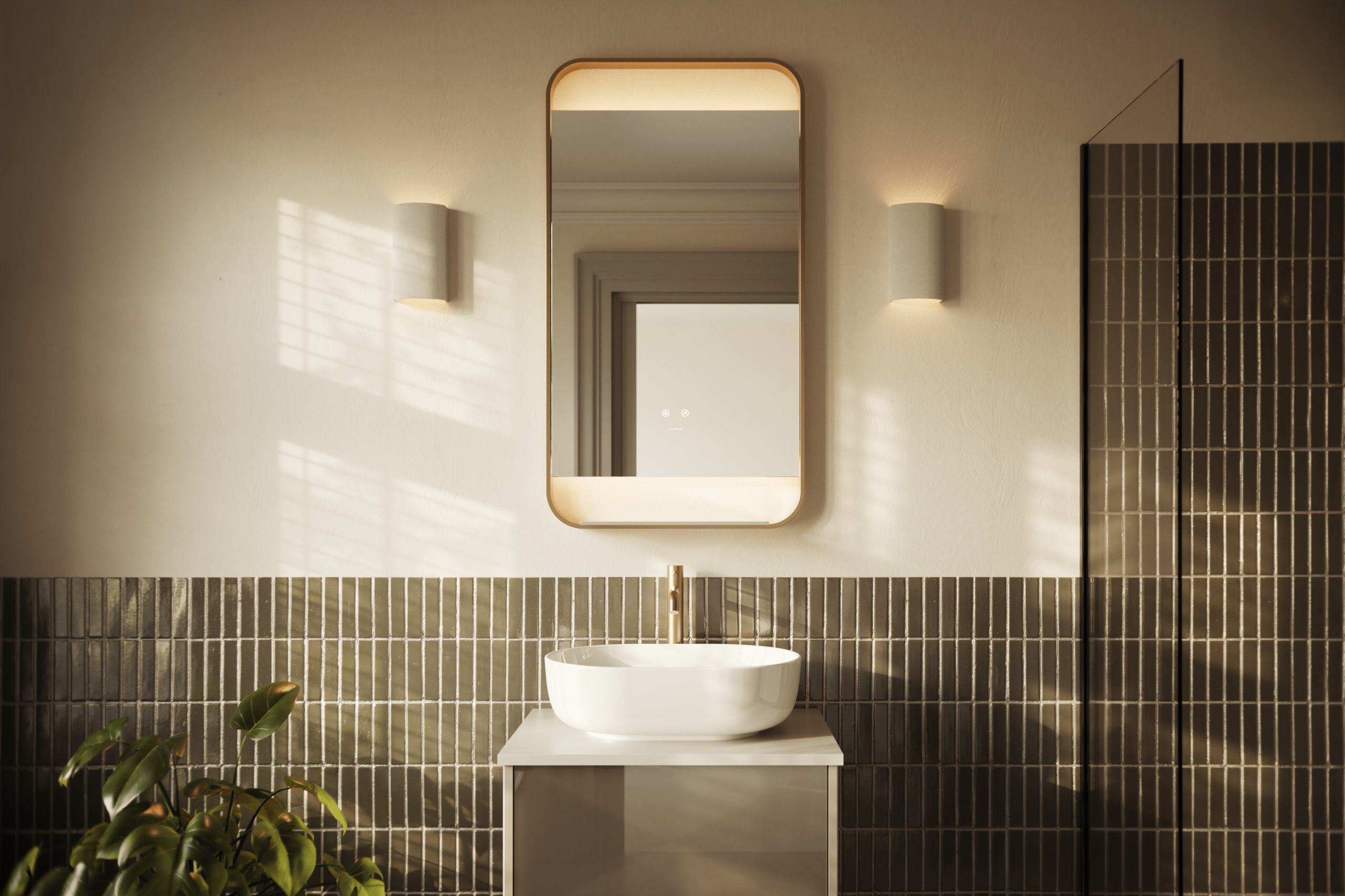 Calypso Bowland Fitted Bathroom Furniture in Champagne