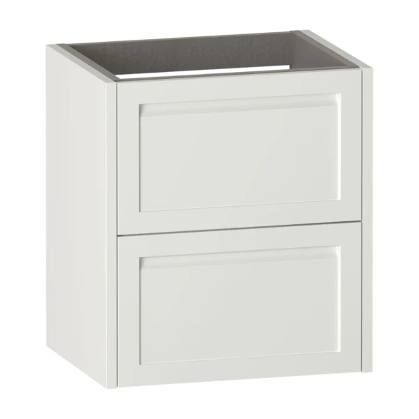 Kentmere Wall Hung Vanity Unit 500 Two Drawer Slim