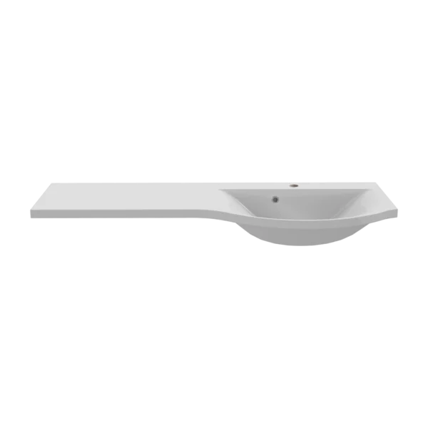 ART Cast Semi-Recessed Wing Basin 1244 Right Bowl White