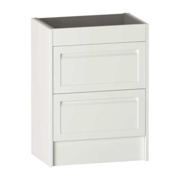 Kentmere Floor Standing Vanity Unit 600 Two Drawer Slim