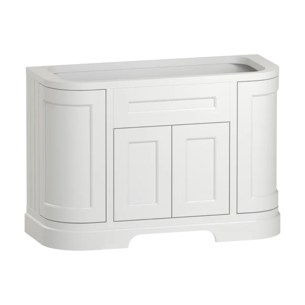 Charlbury Floor Standing Vanity Unit 1230 Four Door Double Curve