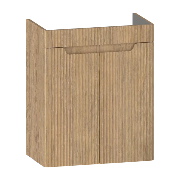 Firova Wall hung Vanity Unit 470 Two Door Fluted